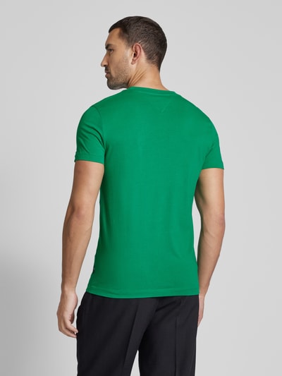 Tommy Hilfiger T-shirt met labelprint Lichtgroen - 5