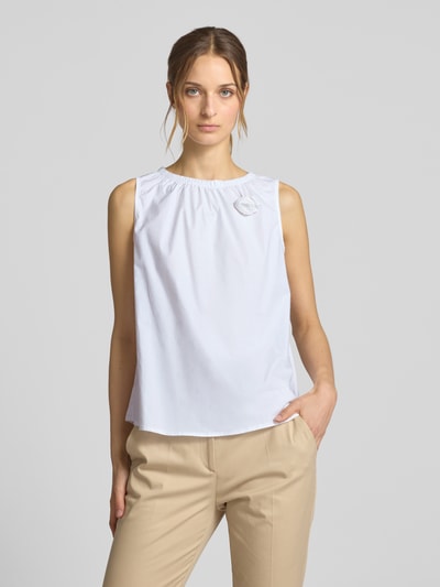 More & More Blusentop mit Rundhalsausschnitt Offwhite 4