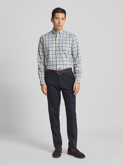 Hiltl Regular Fit Stoffhose mit Leistentasche Modell 'PEAKER' Marine 1