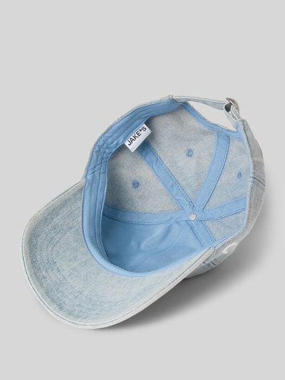 Jake*s Casual Baseballpet met statementstitching Lichtblauw gemêleerd - 2