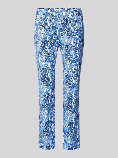 SEDUCTIVE Broek met all-over motief, model 'CINDY' Blauw - 2