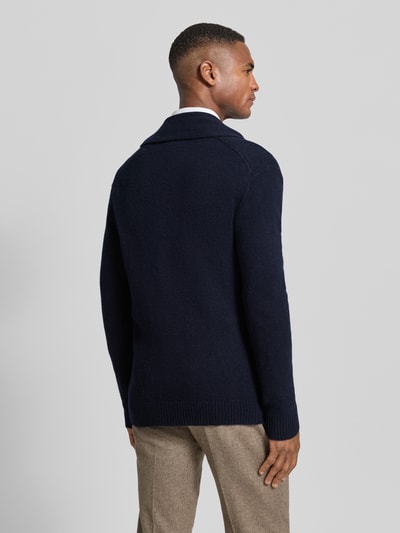 Lindbergh Strickjacke mit Knopfleiste Dunkelblau 5