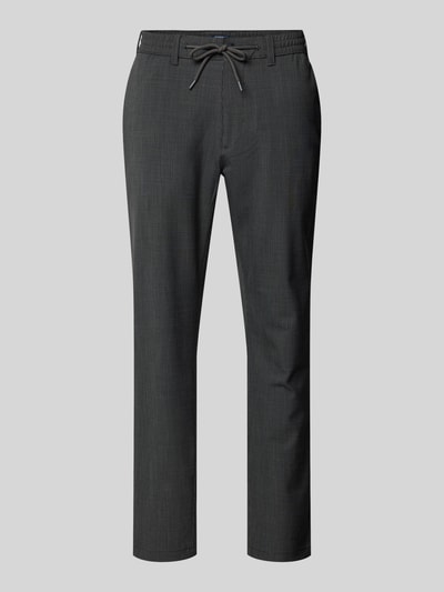 MCNEAL Tapered fit stoffen broek met achterzakken Zwart - 2