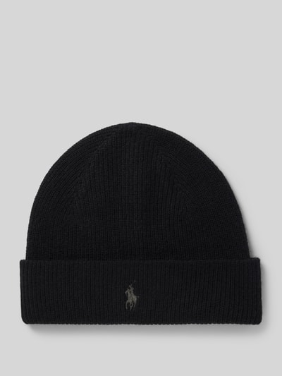 Polo Ralph Lauren Beanie aus Kaschmir mit Label-Stitching Black 1