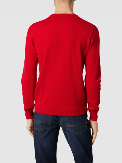 Paul & Shark Gebreide pullover met labelpatch Rood - 5