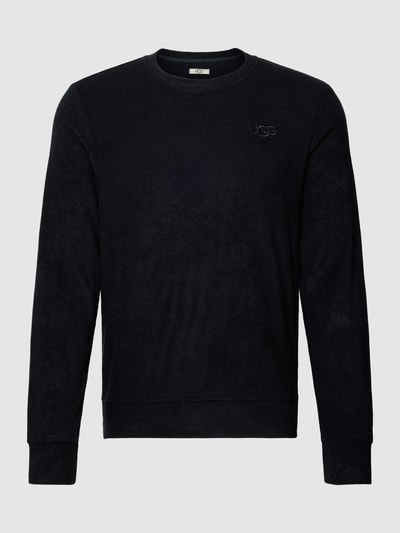 UGG Sweatshirt mit Label-Stitching Black 2