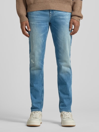 BOSS Orange Slim Fit Jeans aus Baumwoll-Mix Modell 'DELAWARE' Hellblau 4