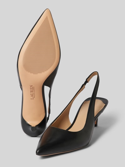 Lauren Ralph Lauren Lederpumps mit Pfennigabsatz Modell 'LOLAH' Black 4