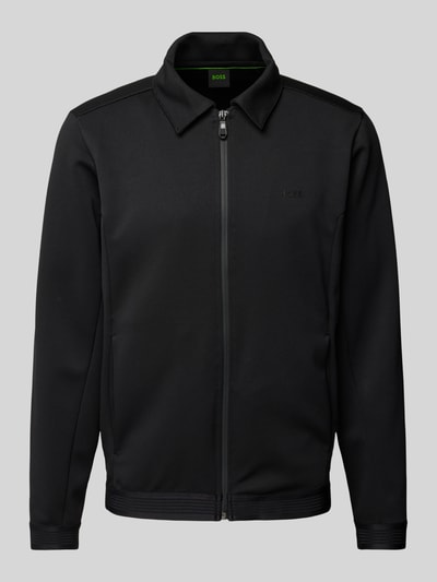 BOSS Green Sweatjacke mit Kentkragen Modell 'Surley' Black 2