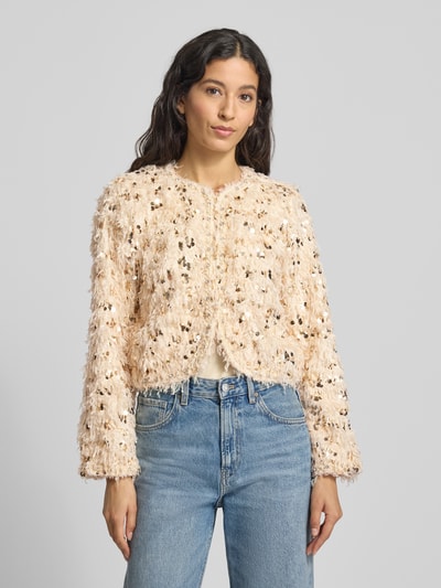 Rich & Royal Blazer mit Paillettenbesatz Ecru 4