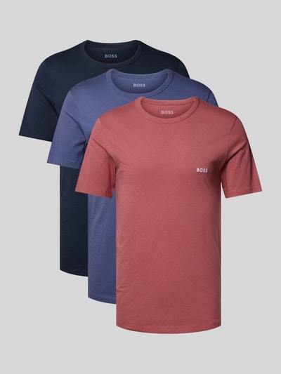 BOSS T-Shirt mit Rundhalsausschnitt im 3er-Pack Modell 'Classic' Marine 1