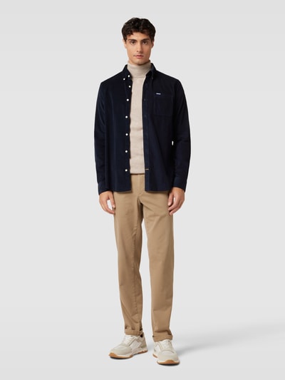 Barbour Cordhemd mit Button-Down-Kragen Modell 'Ramsey' Marine 1