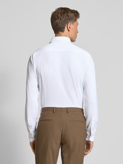 BOSS Slim Fit Businesshemd aus Performance Stretch Modell 'HANK' Weiss 5