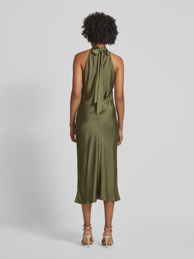 Swing Cocktailkleid mit Neckholder Khaki 5