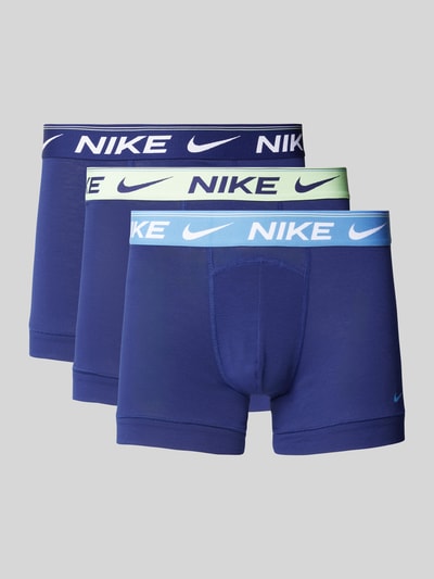 Nike Obcisłe bokserki z elastycznym paskiem z logo w zestawie 3 szt. Granatowy 1