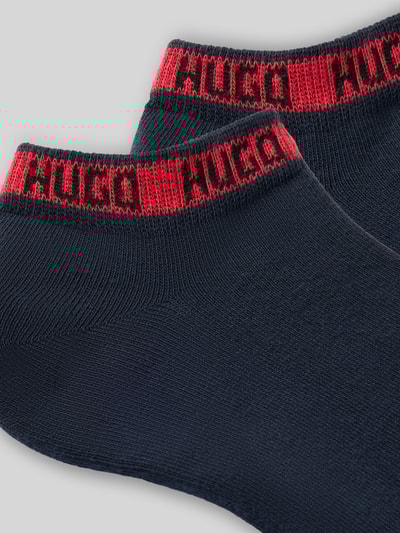 HUGO Sneakersokken van katoenmix in een set van 2 paar Marineblauw - 3