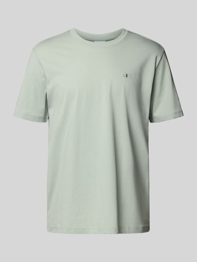 CHAMPION T-Shirt mit Logo-Stitching Modell 'ICONS' Mint 2