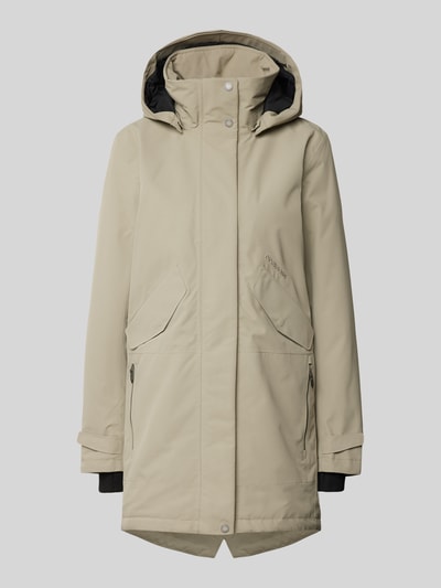 Didriksons Parka mit Reißverschlusstaschen Modell 'INDRA' Beige 1