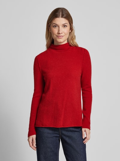 Brax Gebreide pullover met labeldetail, model 'LEE' Rood - 4