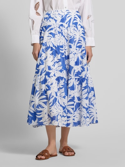 Lauren Ralph Lauren Midirock im Stufen-Look Modell 'PAULDINA' Hellblau 4