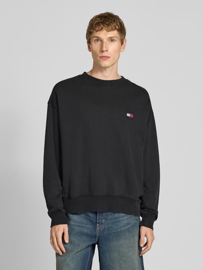 Tommy Jeans Regular fit sweatshirt van puur katoen Zwart - 4