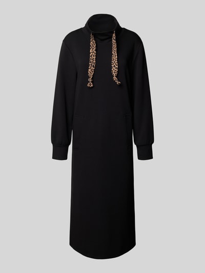 Marc Cain Relaxed Fit Midikleid mit Eingrifftaschen Black 2