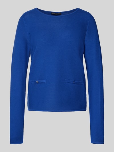 Betty Barclay Sweter z dzianiny z okrągłym dekoltem Królewski niebieski 2