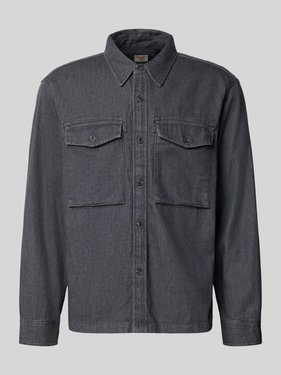 Levi's® Relaxed Fit Jeanshemd aus reiner Baumwolle Dunkelgrau 1