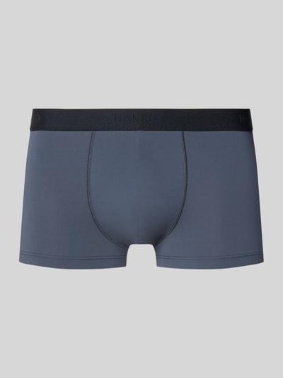 Hanro Boxershort met elastische band met logo Marineblauw - 1