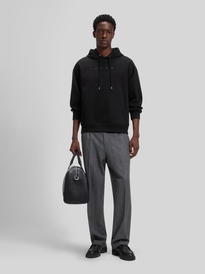HUGO Oversized Sweatshirt aus reiner Baumwolle Modell 'Devrohood' Black 1