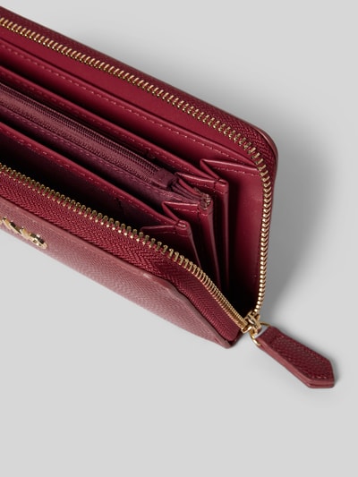 VALENTINO BAGS Portemonnaie mit Label-Schriftzug Modell 'DIVINA' Bordeaux 3