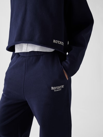 ROTATE Sweathose mit Brand-Stitching Dunkelblau 3