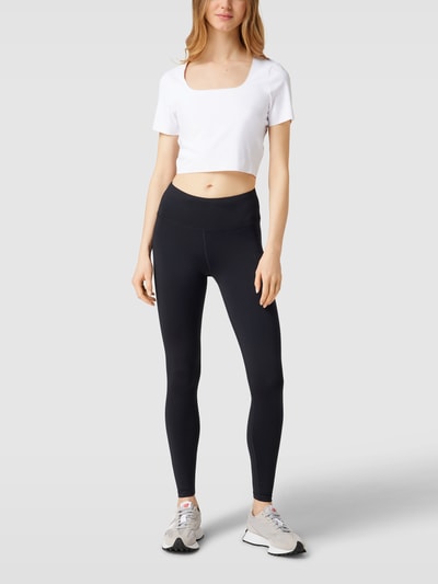 ICANIWILL Legging met labelprint Zwart - 1