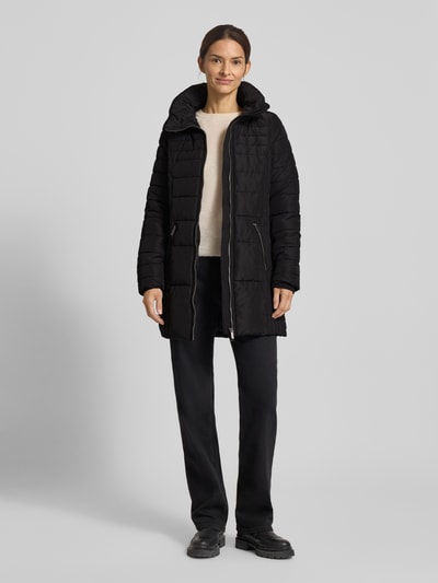 Soyaconcept Steppmantel mit abnehmbarer Kapuze Modell 'Nina' Black 1