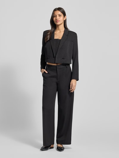 My Essential Wardrobe Spodnie materiałowe z kieszeniami z tyłu model ‘Reece’ Czarny 1