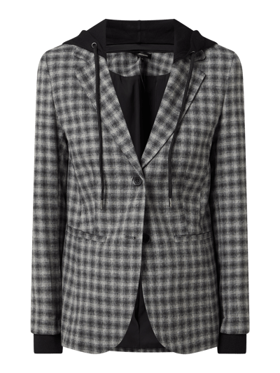 More & More Blazer mit Kapuze  Mittelgrau 2