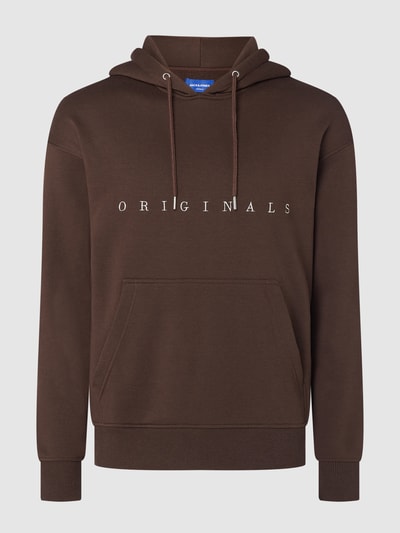 Jack & Jones Hoodie mit Logo-Stickerei Modell 'Copenhagen'  Mittelbraun 1