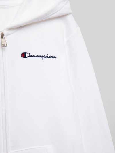 CHAMPION Bluza rozpinana z wyhaftowanym logo Biały 2