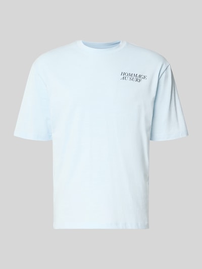 s.Oliver RED LABEL Regular fit T-shirt van katoenmix Lichtblauw - 2