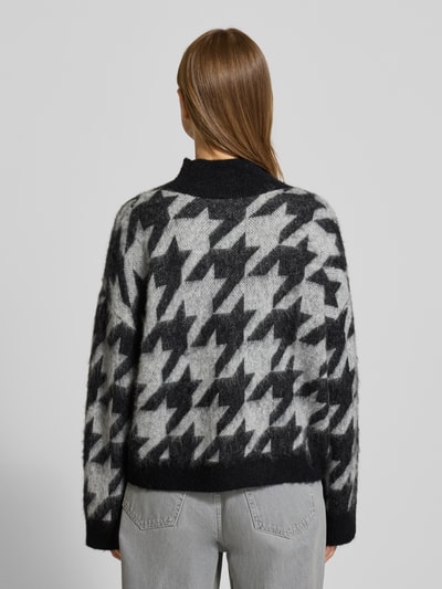 HUGO Relaxed Fit Strickpullover mit Woll-Anteil Modell 'SWAN' Black 5