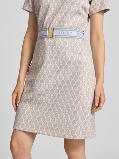 JOOP! Knielanges T-Shirt-Kleid mit Gürtel Modell 'TRISH' Offwhite 3