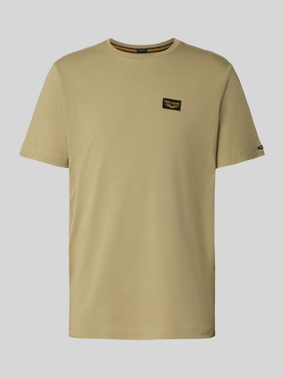PME Legend T-shirt z detalem z logo model ‘GUYVER’ Khaki 2