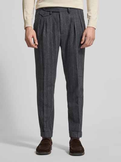 Manuel Ritz Hose mit Umschlag und Gesäßtaschen Marine 4