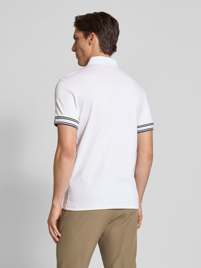 BOSS Green Slim Fit Poloshirt aus reiner Baumwolle Modell 'POLO ZONE' Weiss 5