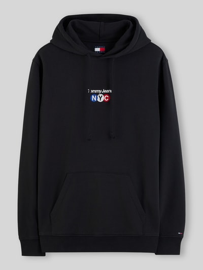 Tommy Jeans Relaxed Fit Hoodie aus reiner Baumwolle BLACK 2