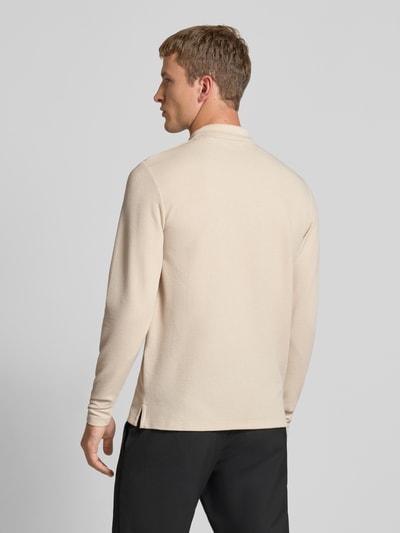 Jack & Jones Regular Fit Poloshirt mit Strukturmuster Modell 'AUSTIN' Beige 5