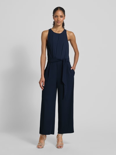 V.M. Jumpsuit mit Bindegürtel Marine 4