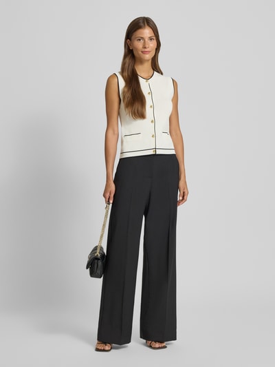 Jake*s Collection Strickjacke mit Knopfleiste Offwhite 1