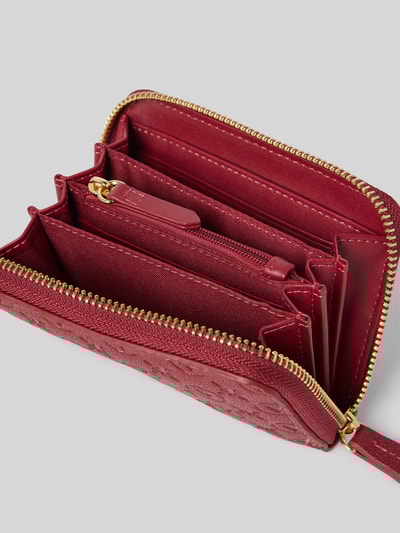 VALENTINO BAGS Portemonnee met all-over labelprint, model 'SAMBA' Rood - 3