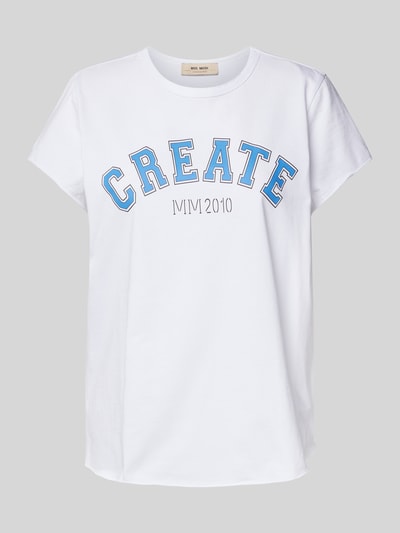 MOS MOSH T-Shirt mit Label-Print Modell 'Celli' Offwhite 2